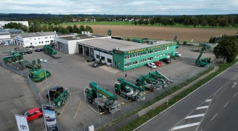 Luftbild des Gräber AG Standorts in Weingarten.